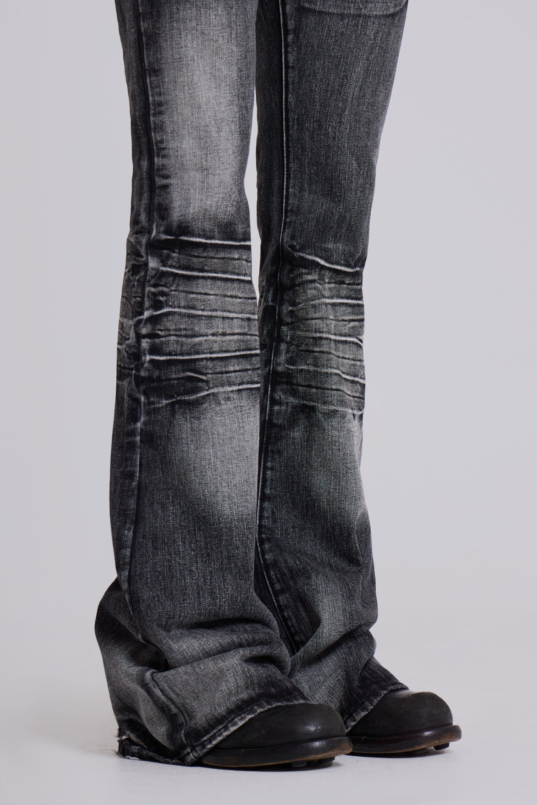 Washed Black Drift Bootcut Jeans