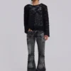 Washed Black Drift Bootcut Jeans