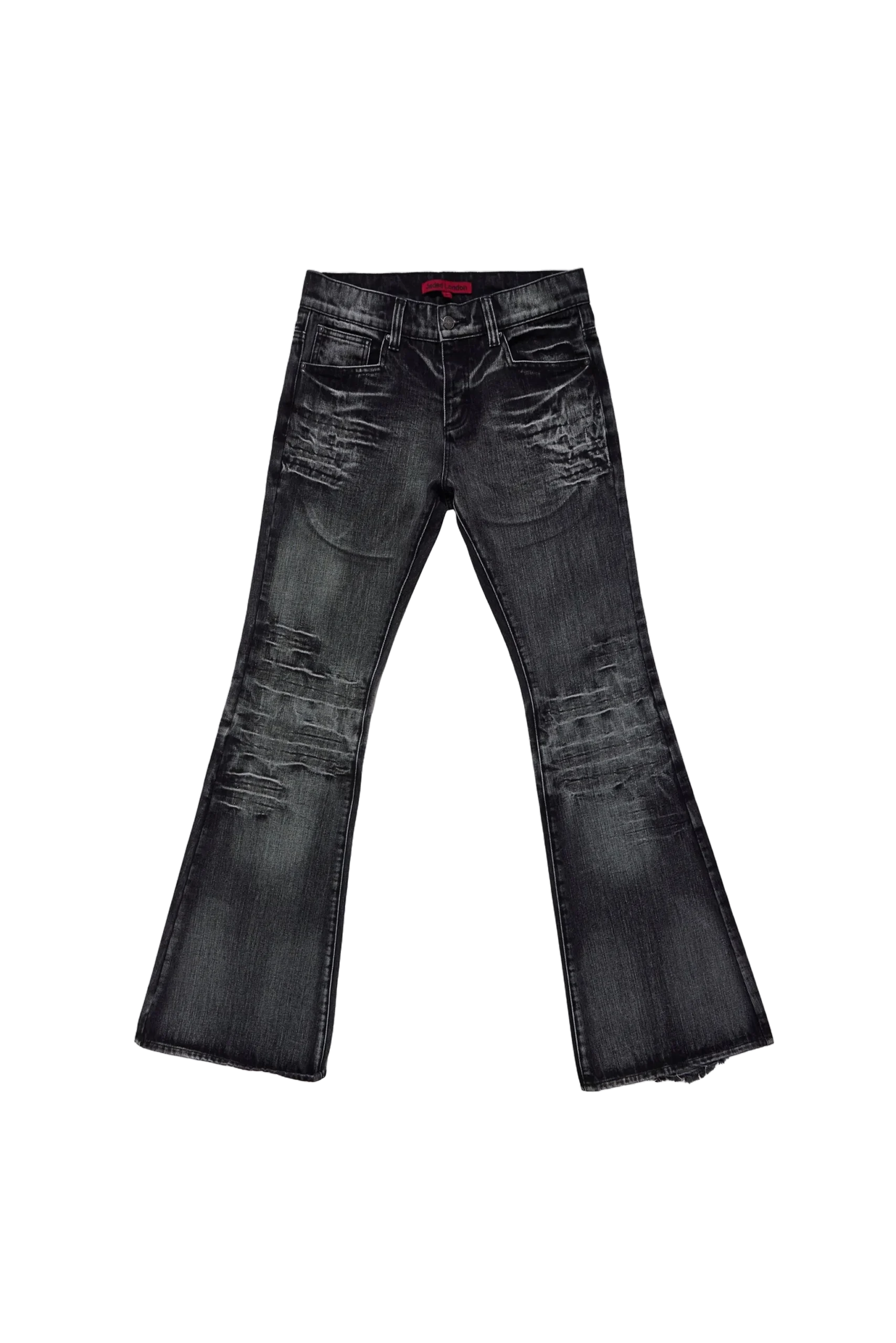 Washed Black Drift Bootcut Jeans