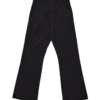 Black Pinstripe Stacked Bootcut Suit Pants