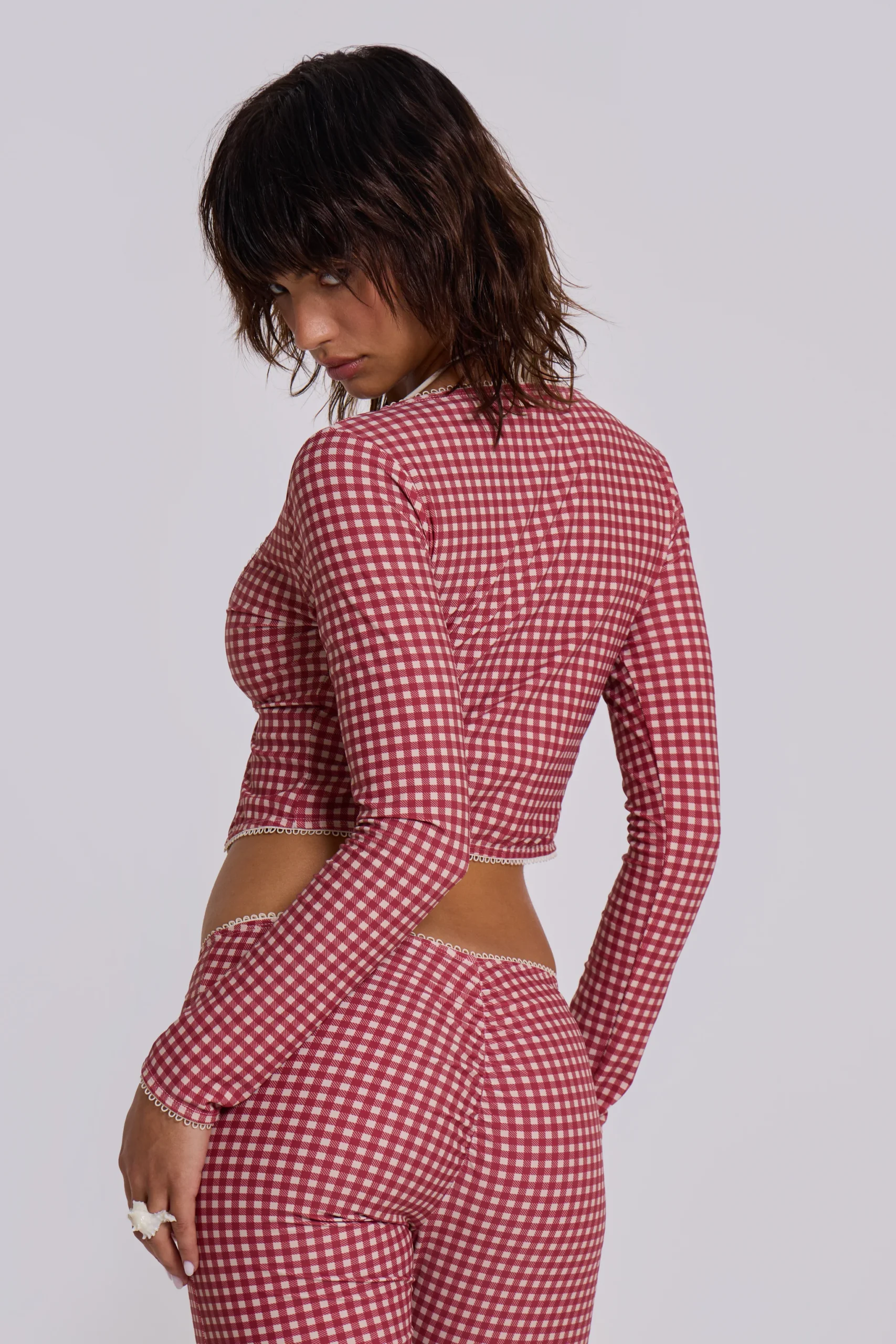 6820-freda-gingham-swim-capri-trousers-14.webp Freda Gingham Swim Capri Trousers