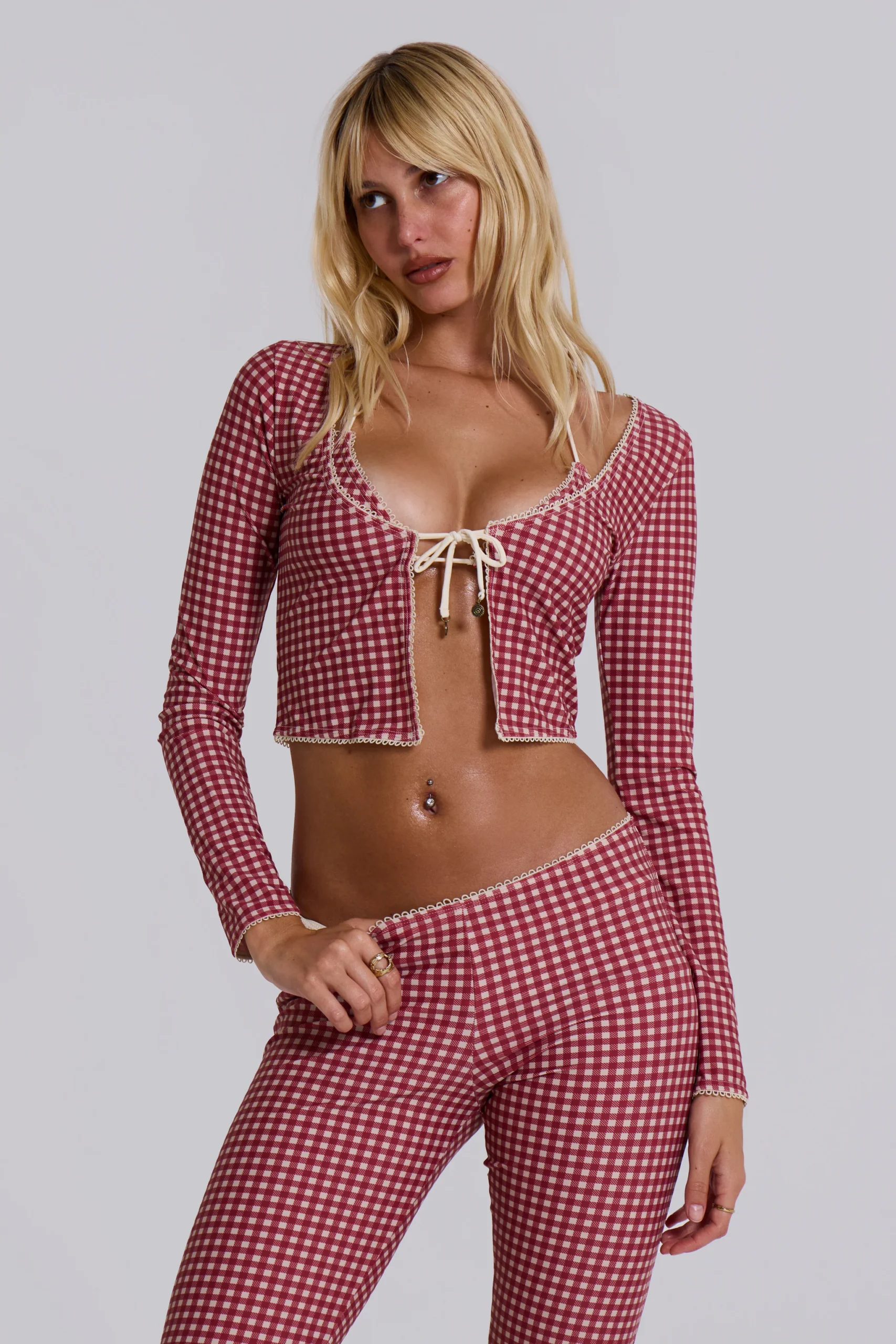 6820-freda-gingham-swim-capri-trousers-6.webp Freda Gingham Swim Capri Trousers