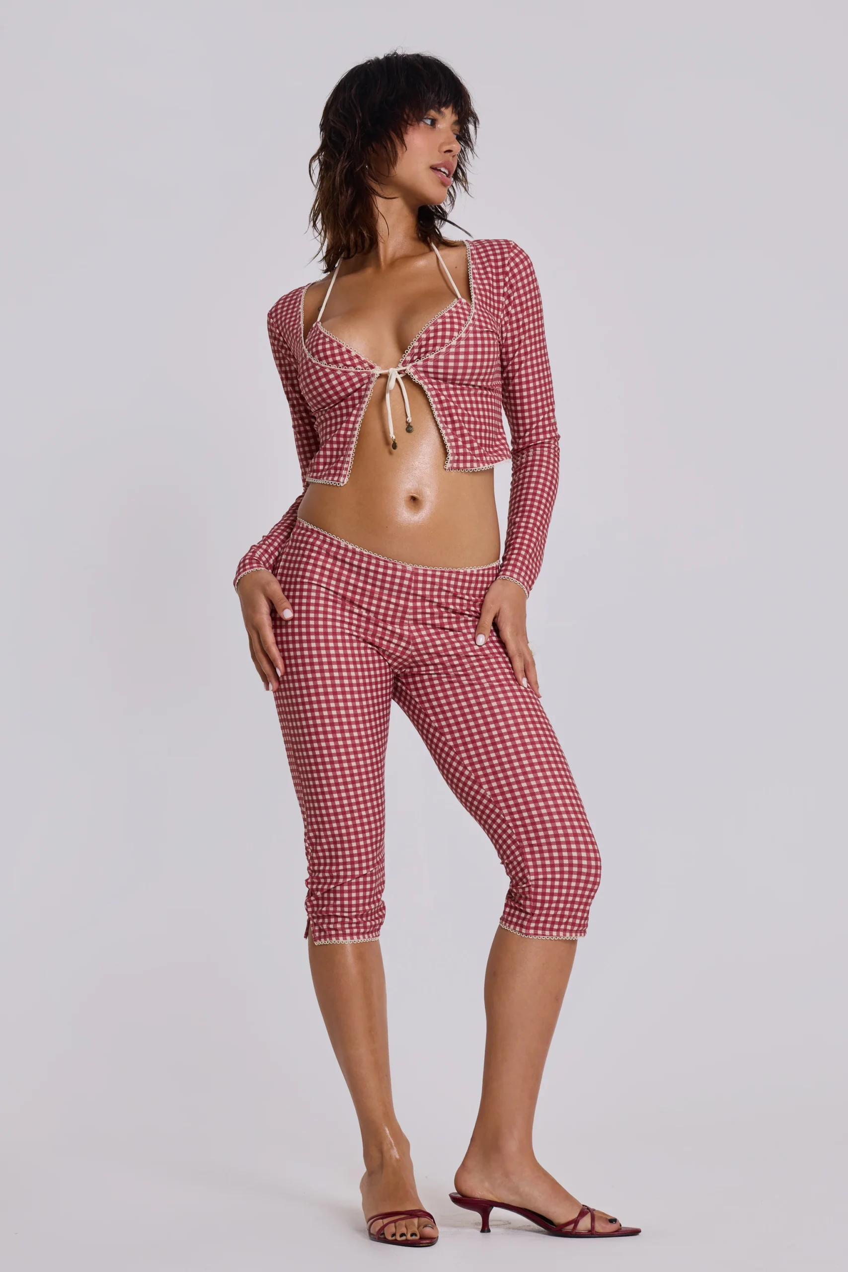 6820-freda-gingham-swim-capri-trousers-9.webp Freda Gingham Swim Capri Trousers