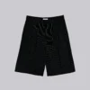 Black Pinstripe Goliath Baggy Shorts