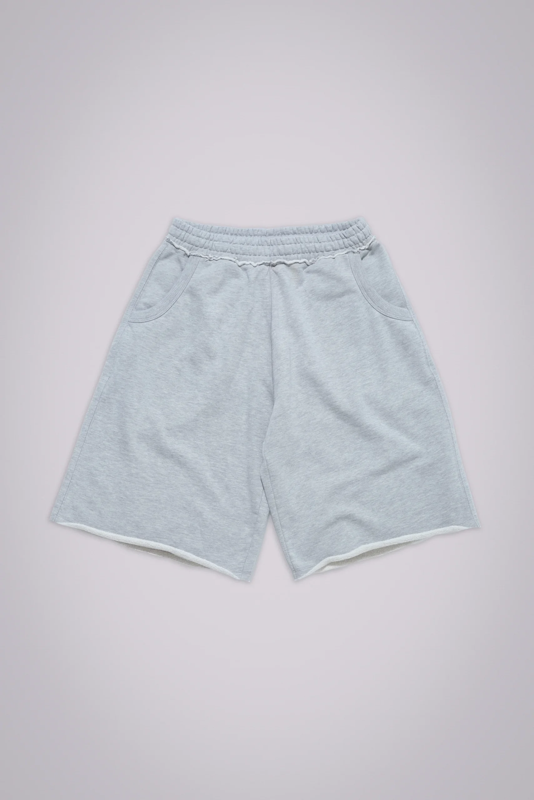 Grey Marl Monster Jogger Baggy Shorts
