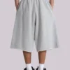 Grey Marl Monster Jogger Baggy Shorts