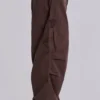 Brown Parachute Cargo Pants