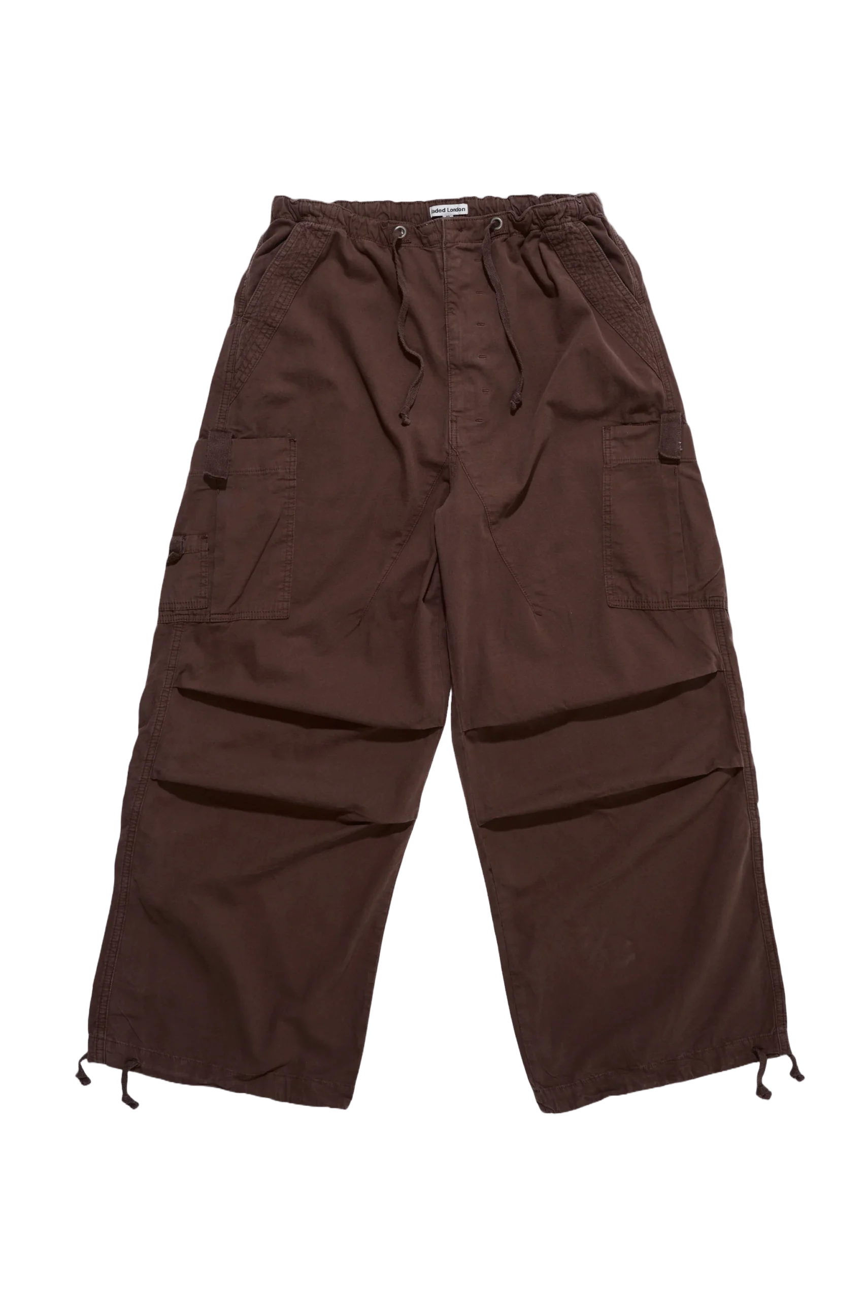 Brown Parachute Cargo Pants