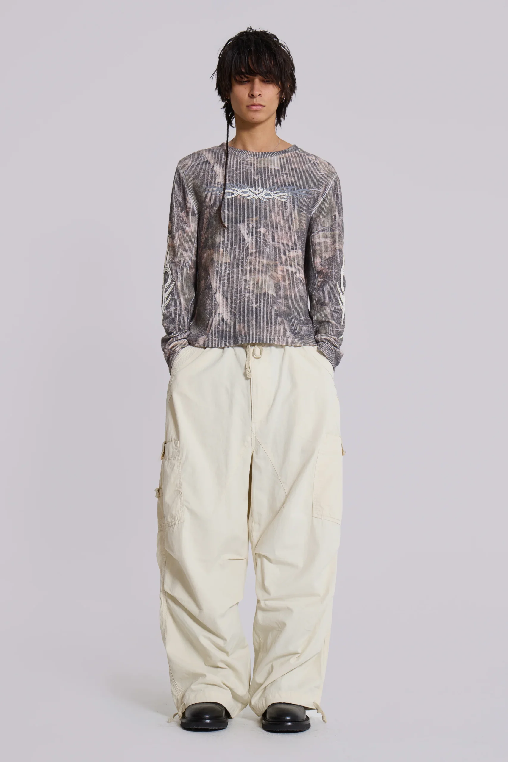 7068-ecru-parachute-cargo-pants-3.webp Ecru Parachute Cargo Pants