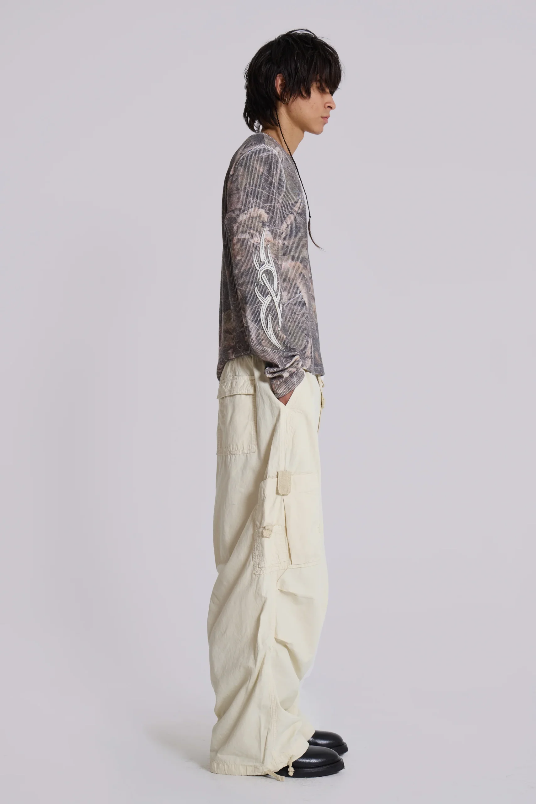 7068-ecru-parachute-cargo-pants-5.webp Ecru Parachute Cargo Pants