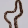 Leonie Faux Mongolian Fur Scarf in Brown