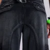 Sun Faded Black Trooper Cargo Pants