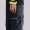 Sun Faded Black Trooper Cargo Pants