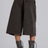 Brown Check Jumbo Jorts