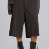 Brown Check Jumbo Jorts