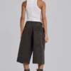 Brown Check Jumbo Jorts
