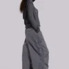 Vintage Grey Parachute Cargo Pants