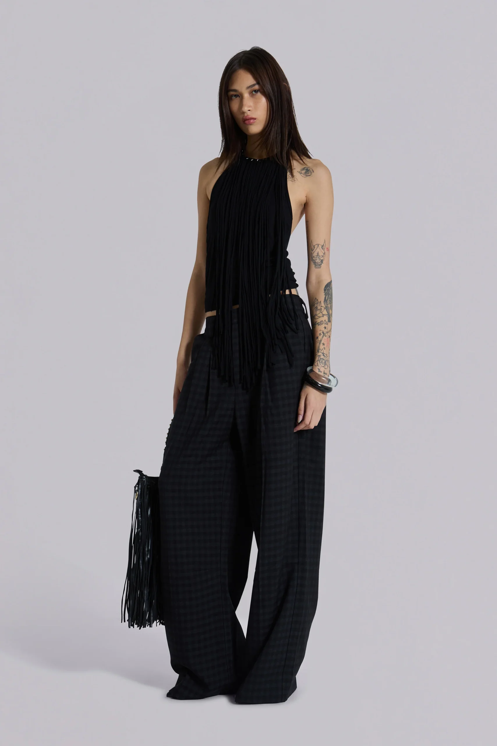 Gingham Goliath Suit Pants