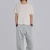 Grey Marl Cuffed Baggy Monster Joggers