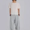 Grey Marl Cuffed Baggy Monster Joggers