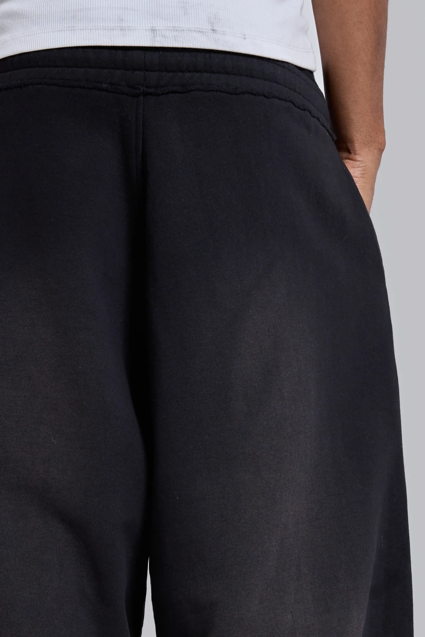 Black Baggy Cuffed Monster Joggers