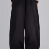 Black Baggy Cuffed Monster Joggers