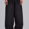 Black Baggy Cuffed Monster Joggers