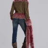 Leonie Faux Mongolian Fur Scarf in Quartz