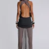 Lurien Knit and Chiffon Balloon Pants