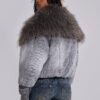 Alloy Denim Bomber Jacket in Grey