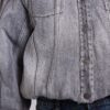 Alloy Denim Bomber Jacket in Grey