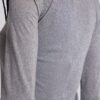 Xeni Glitter Long Sleeve Top in Silver