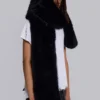 Black Cara Faux Fur Scarf