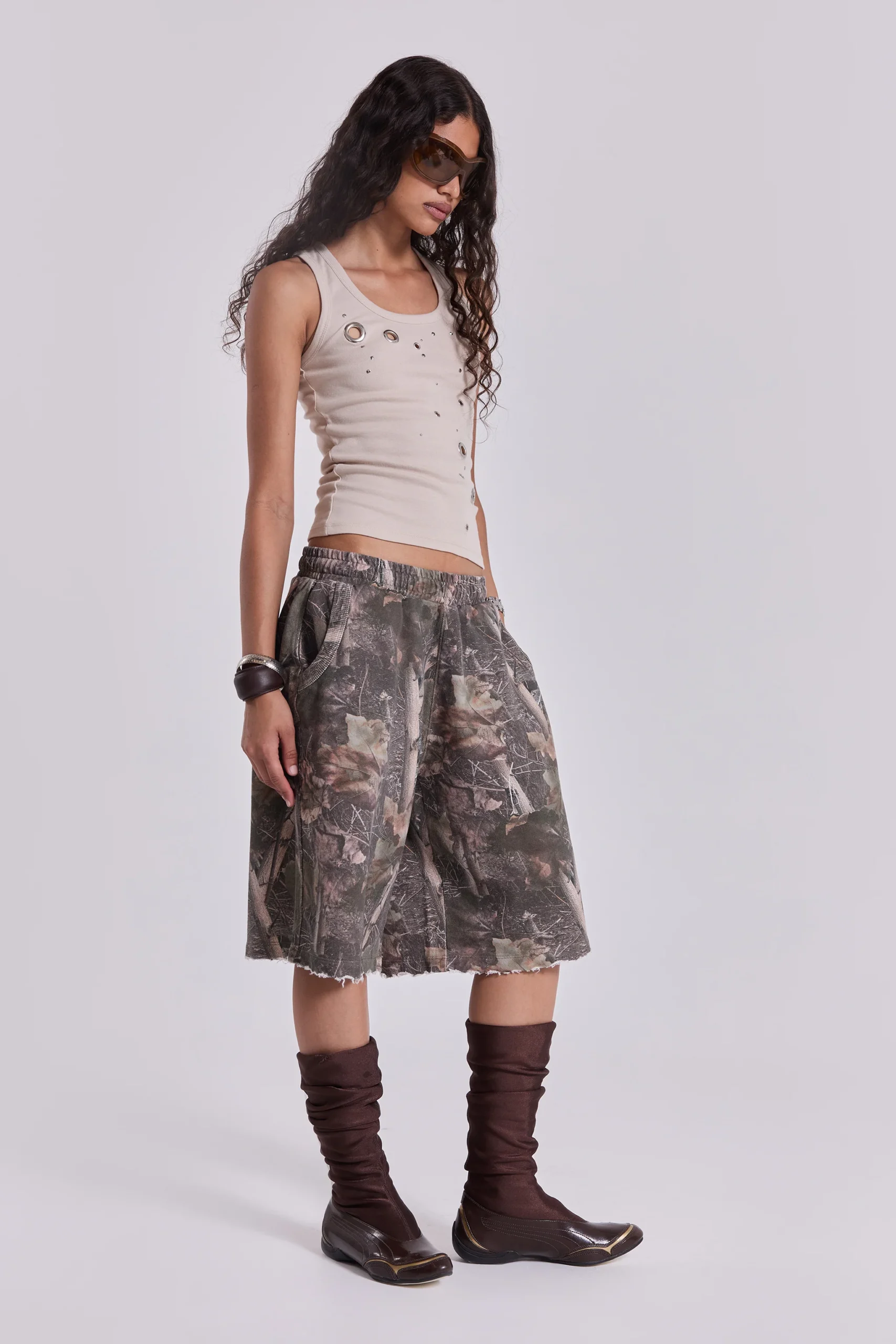 Woodland Camo Monster Jogger Shorts