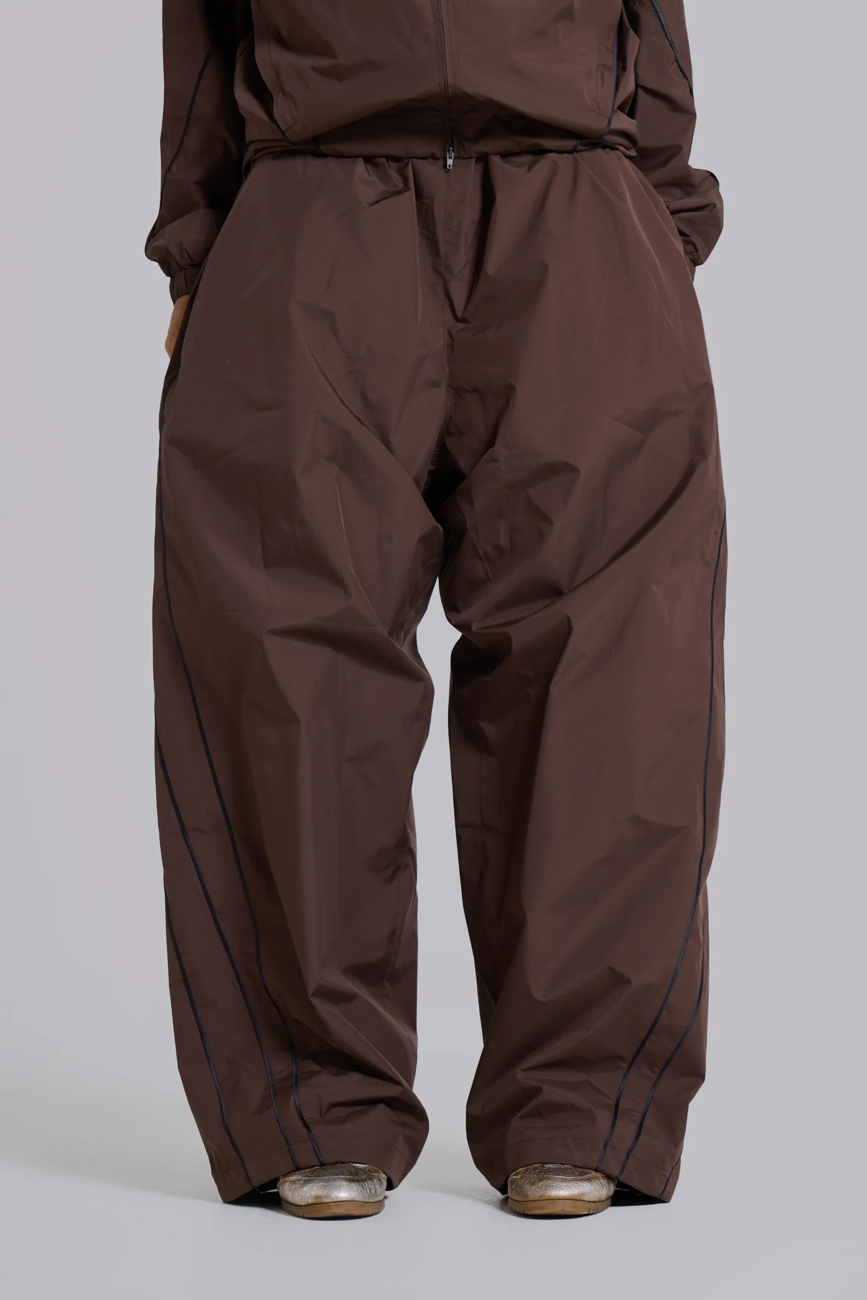 Brown Vapor Tracksuit Bottoms