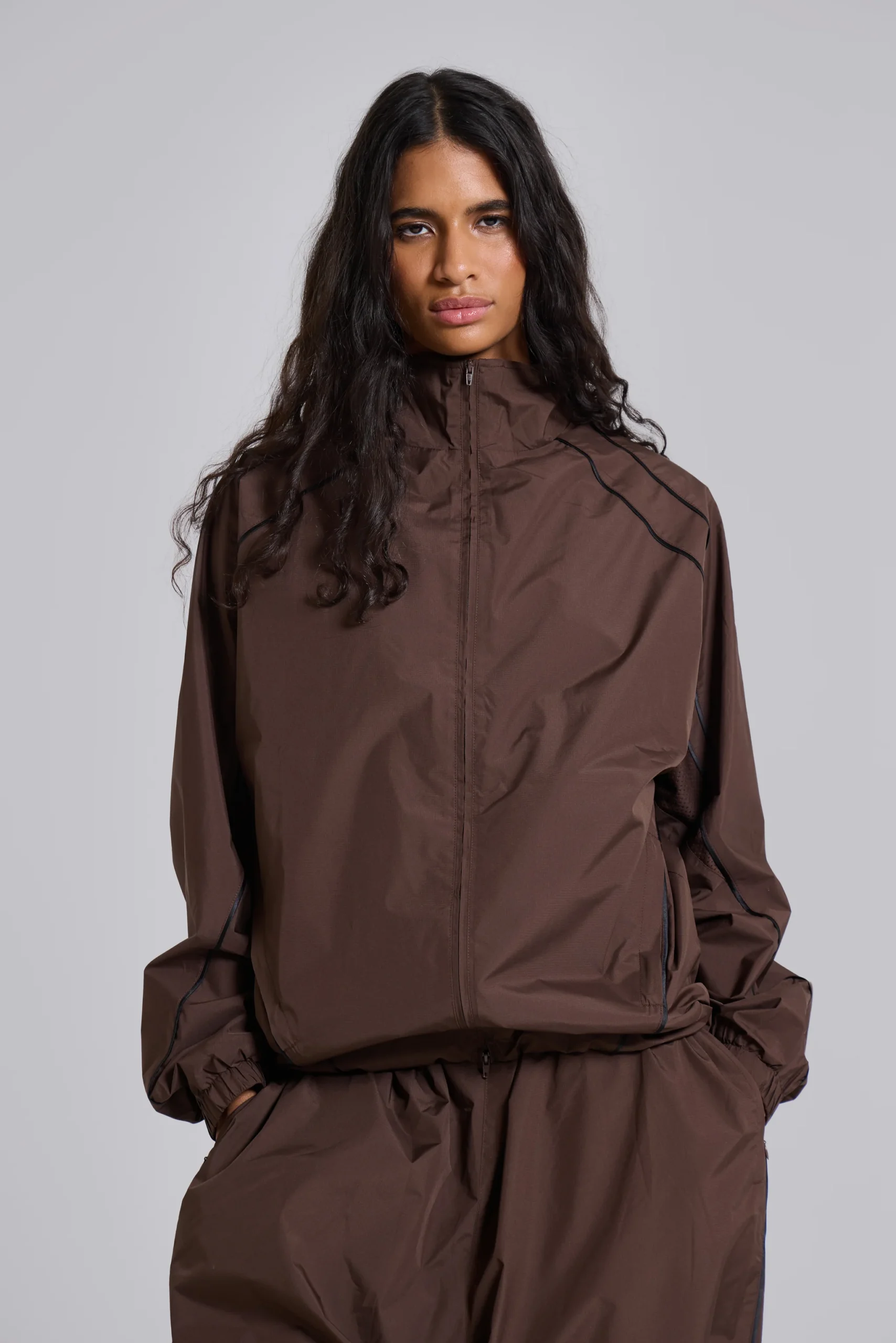 Brown Vapor Tracksuit Top