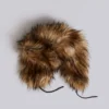 Blonde Fur Trapper Hat