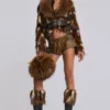 Fauna Faux Fur Heeled Boot
