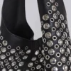 Osmium Studded Leather Bag in Black
