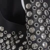 Osmium Studded Leather Bag in Black