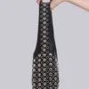 Osmium Studded Leather Bag in Black