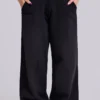 Petite Black Baggy Monster Joggers