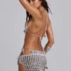Selka Metal Bead Crochet Bikini Bottoms