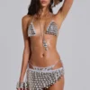 Selka Metal Bead Crochet Bikini Bottoms