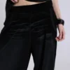 Denim Wash Velour Monster Joggers