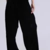 Denim Wash Velour Monster Joggers