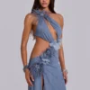 8495-noctelle-cut-out-maxi-dress-with-feathers-6.webp Noctelle Cut Out Maxi Dress with Feathers