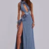 8495-noctelle-cut-out-maxi-dress-with-feathers-8.webp Noctelle Cut Out Maxi Dress with Feathers