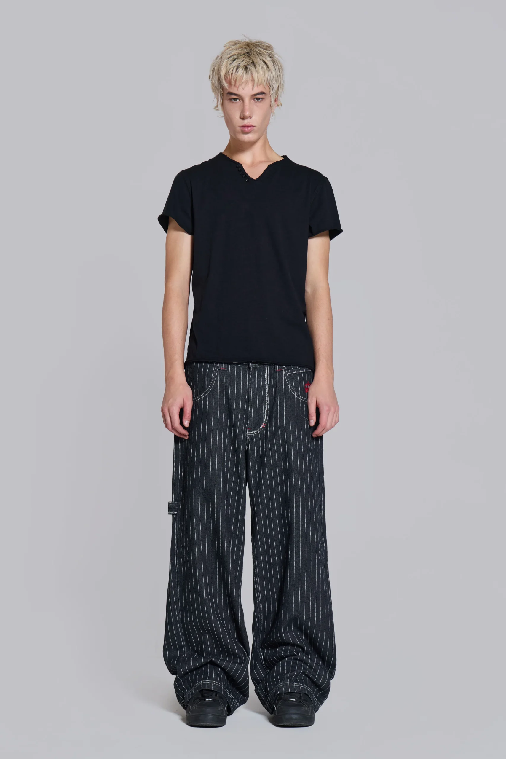 Black Ollie Pinstripe XL Colossus Jeans