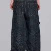 Black Ollie Pinstripe XL Colossus Jeans